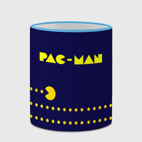 Кружка с полной запечаткой Pac-MAN, цвет Кант небесно-голубой - фото 4