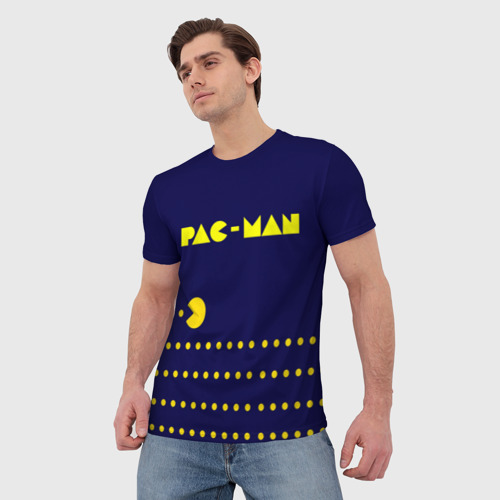 Мужская футболка 3D Pac-MAN, цвет 3D печать - фото 3