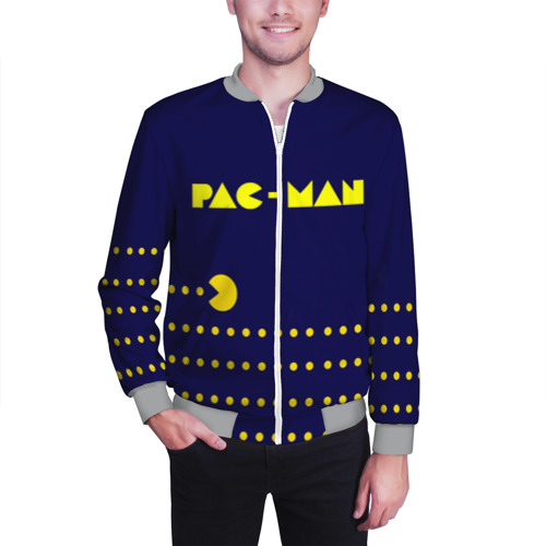 Мужской бомбер 3D Pac-MAN, цвет меланж - фото 3