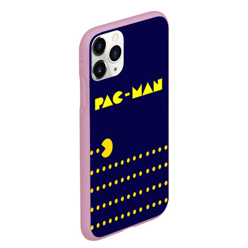 Чехол для iPhone 11 Pro Max матовый Pac-MAN, цвет розовый - фото 3