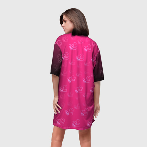 Платье-футболка 3D Пошлая МоллиЧР, цвет 3D печать - фото 4