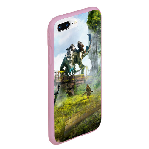 Чехол для iPhone 7Plus/8 Plus матовый Horizon Zero Dawn 2020, цвет розовый - фото 3