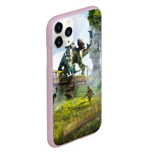 Чехол для iPhone 11 Pro матовый Horizon Zero Dawn 2020, цвет розовый - фото 3