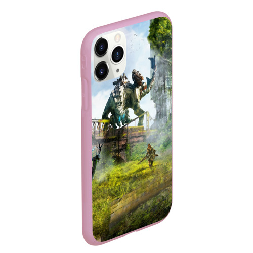 Чехол для iPhone 11 Pro Max матовый Horizon Zero Dawn 2020, цвет розовый - фото 3