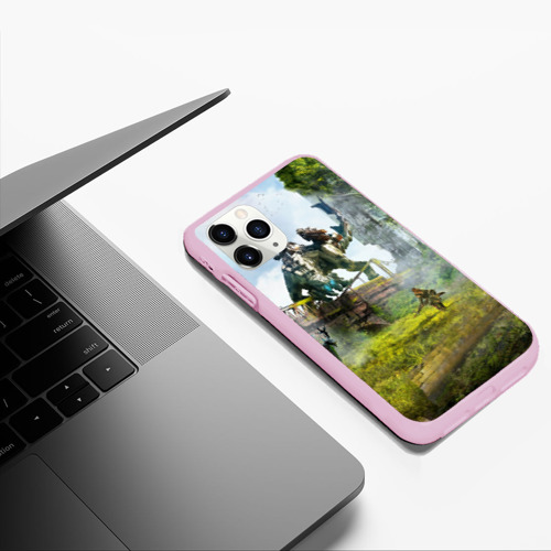 Чехол для iPhone 11 Pro Max матовый Horizon Zero Dawn 2020, цвет розовый - фото 5