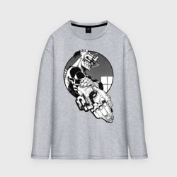 Женский лонгслив oversize хлопок Дзюдзо