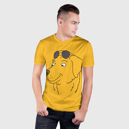 Мужская футболка 3D Slim Mr. Peanutbutter, цвет 3D печать - фото 3