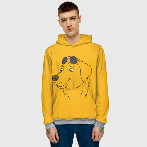 Мужская толстовка 3D с принтом Mr Peanutbutter, фото на моделе #1