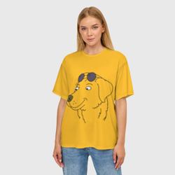 Женская футболка oversize 3D Mr. Peanutbutter - фото 2