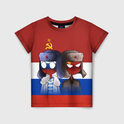 Детская футболка 3D СССР - Россия