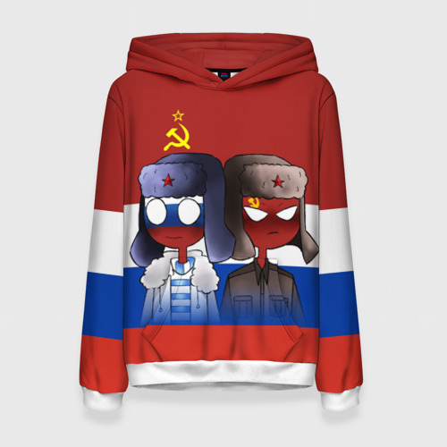 Женская толстовка 3D СССР - Россия