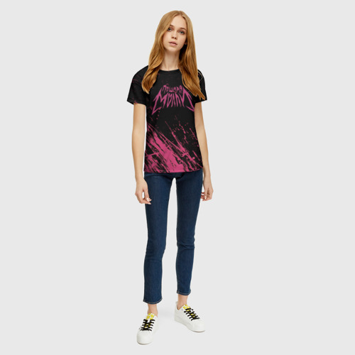 Женская футболка 3D с принтом Пошлая Молли, вид сбоку #3