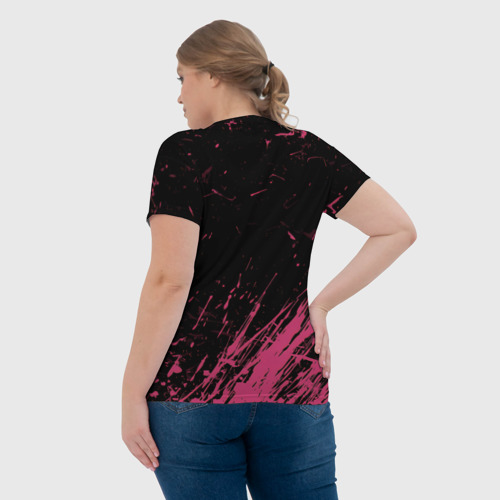 Женская футболка 3D с принтом Пошлая Молли, вид сзади #2