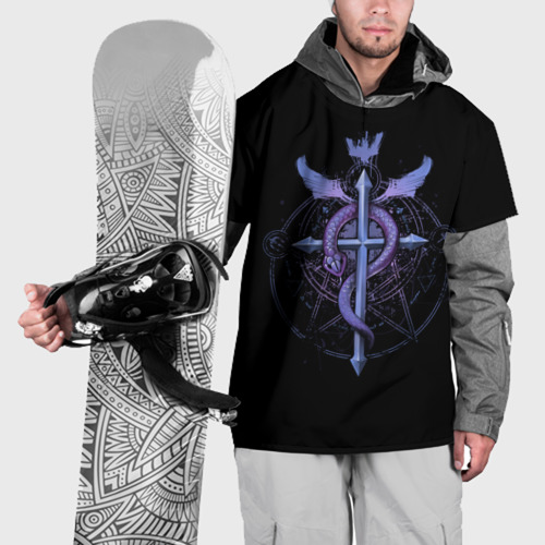 Накидка на куртку 3D Стальной алхимик Fullmetal Alchemist, цвет 3D печать