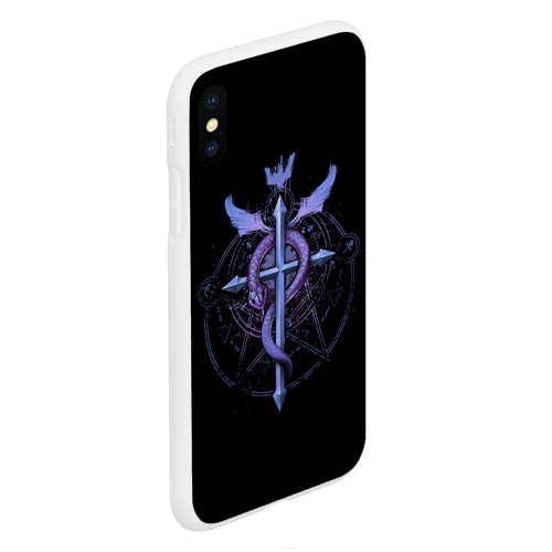 Чехол для iPhone XS Max матовый Стальной алхимик Fullmetal Alchemist, цвет белый - фото 3