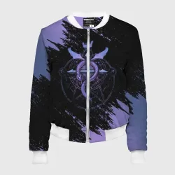 Женский бомбер 3D Стальной алхимик Fullmetal Alchemist