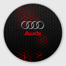 Круглый коврик для мышки Audi Ауди