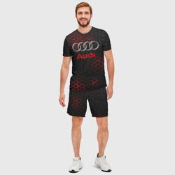 Мужской костюм с шортами 3D Audi Ауди - фото 2