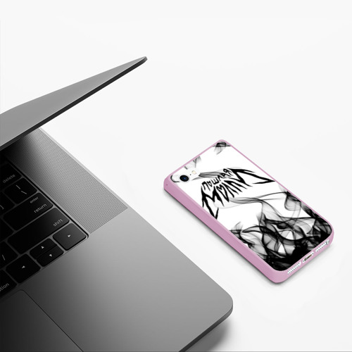 Чехол для iPhone 5/5S матовый Пошлая Молли, цвет розовый - фото 5