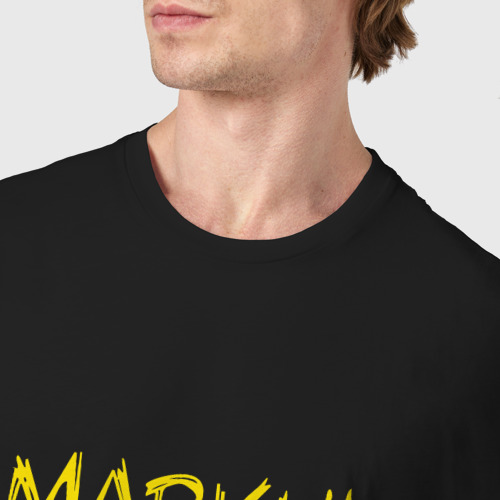 Мужская футболка хлопок Markul, цвет черный - фото 6