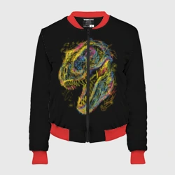 Женский бомбер 3D Тираннозавр Рекс