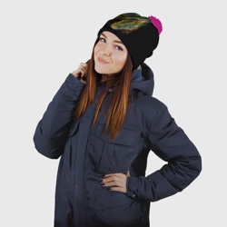 Шапка 3D c помпоном Тираннозавр Рекс - фото 2