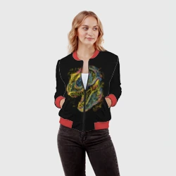 Женский бомбер 3D Тираннозавр Рекс - фото 2