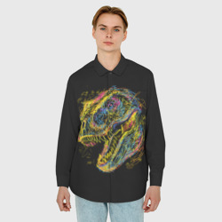 Мужская рубашка oversize 3D Тираннозавр Рекс - фото 2