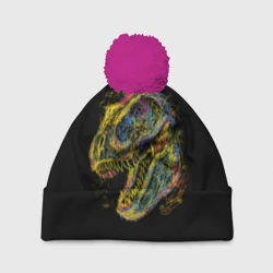 Шапка 3D c помпоном Тираннозавр Рекс