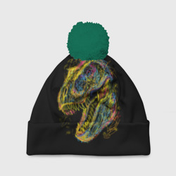 Шапка 3D c помпоном Тираннозавр Рекс