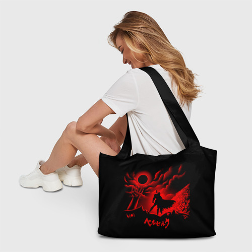 Пляжная сумка 3D Берсерк красный минимализм - фото 6