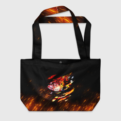 Пляжная сумка 3D Burning Kamado
