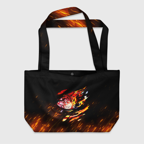 Пляжная сумка 3D Burning Kamado