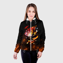 Женская куртка 3D Burning Kamado - фото 2