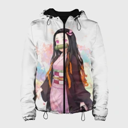 Женская куртка 3D Незуко Камадо Клинок рассекающий демонов