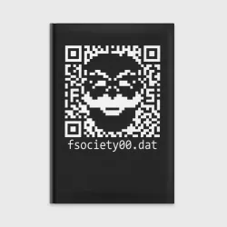 Ежедневник Mr robot pixel QR code