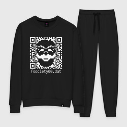 Женский костюм хлопок Mr robot pixel QR code