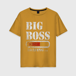 Женская футболка хлопок Oversize Big Boss