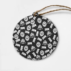 Деревянная игрушка круг Doom Eternal