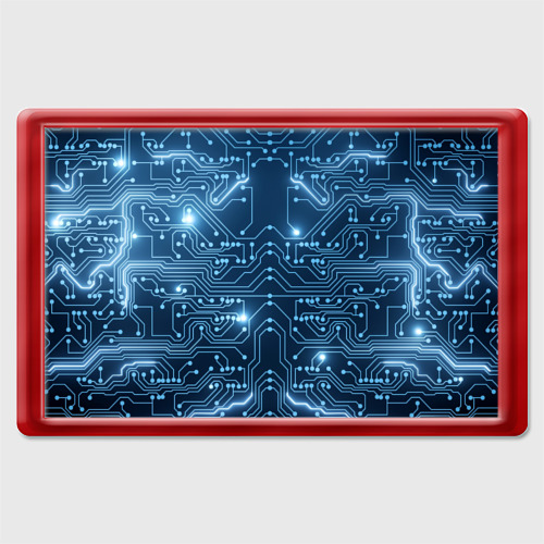 Магнит 45*70 Системная плата, цвет красный