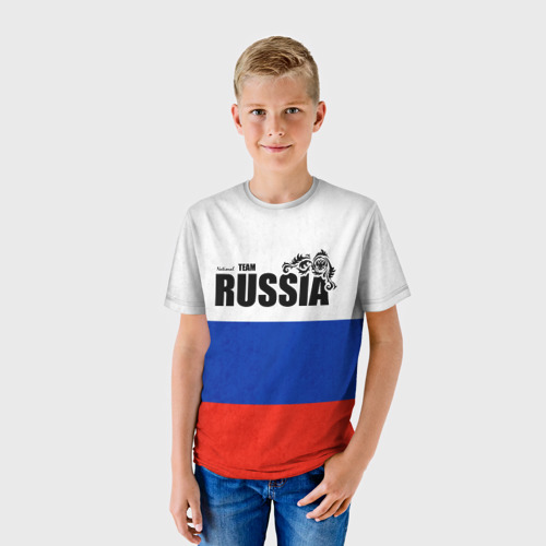 Детская футболка 3D Russia, цвет 3D печать - фото 3