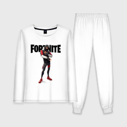 Женская пижама с лонгсливом хлопок Fortnite персонаж Ikonik