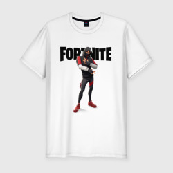 Мужская футболка хлопок Slim Fortnite персонаж Ikonik