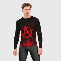 Мужской рашгард 3D Анархия anarchy - фото 2