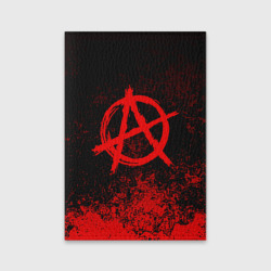 Обложка для паспорта матовая кожа Анархия anarchy