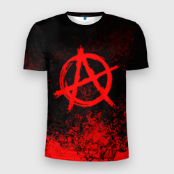 Мужская футболка 3D Slim Анархия anarchy