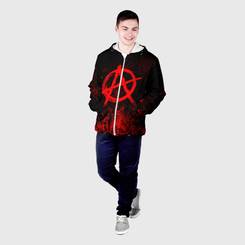 Мужская куртка 3D Анархия anarchy, цвет 3D печать - фото 3