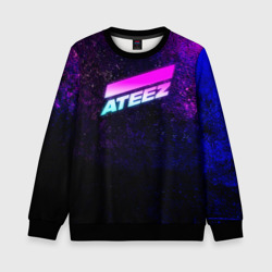 Детский свитшот 3D Ateez neon