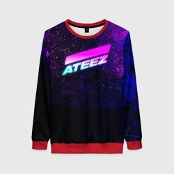 Женский свитшот 3D Ateez neon