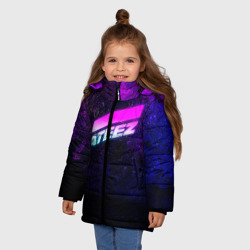 Зимняя куртка для девочек 3D Ateez neon - фото 2